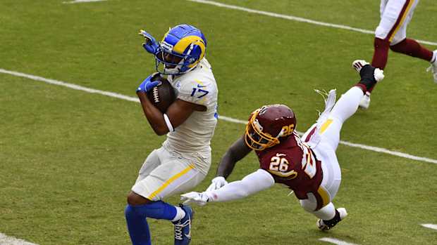 Landon Collins Woods TD © Brad Mills-USA TODAY Sports